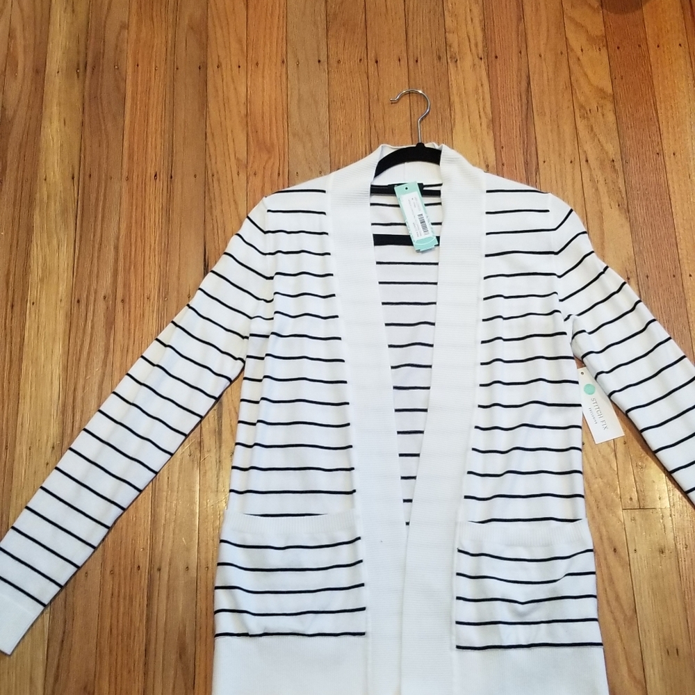 Pink Clover Maisy Ribbed 2 pocket Cardigan NWT med